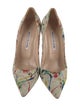 Manolo Blahnik Floral Print Pumps