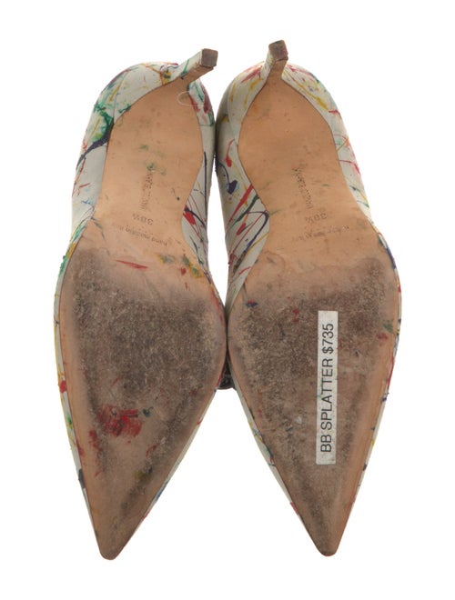 Manolo Blahnik Floral Print Pumps