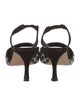 Manolo Blahnik Suede Houndstooth Print Slingback Pumps