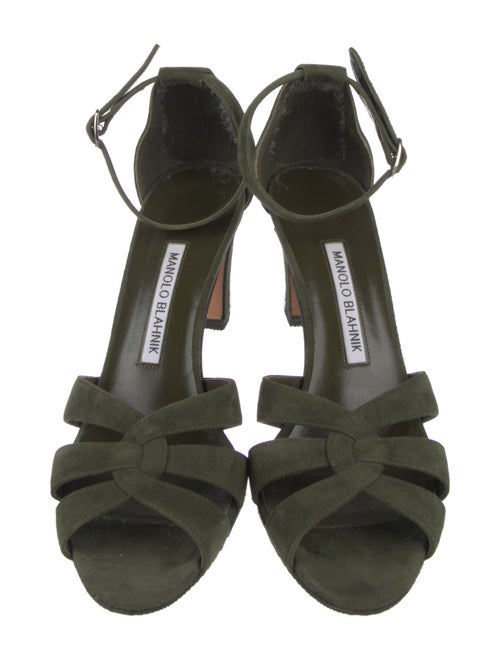 Manolo Blahnik Suede Sandals