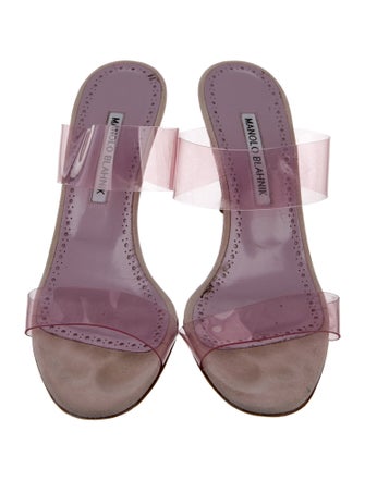 Manolo Blahnik PVC Slides
