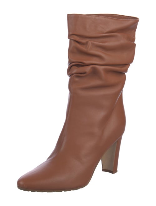 Manolo Blahnik Leather Slouch Boots