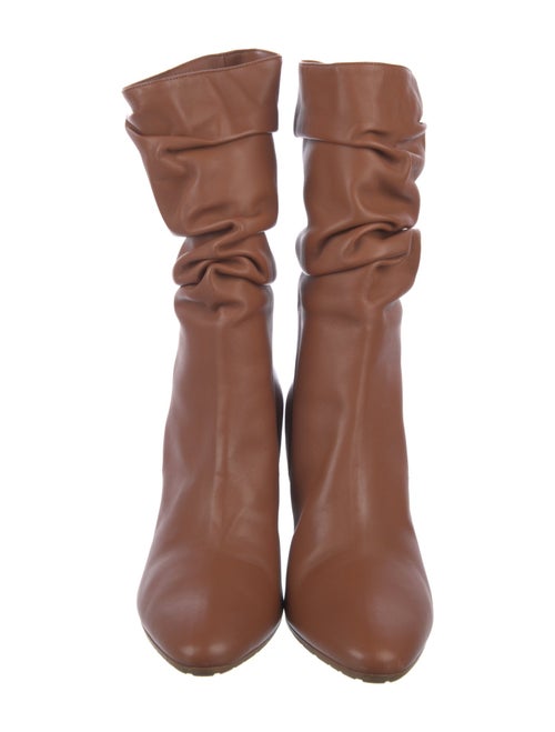 Manolo Blahnik Leather Slouch Boots