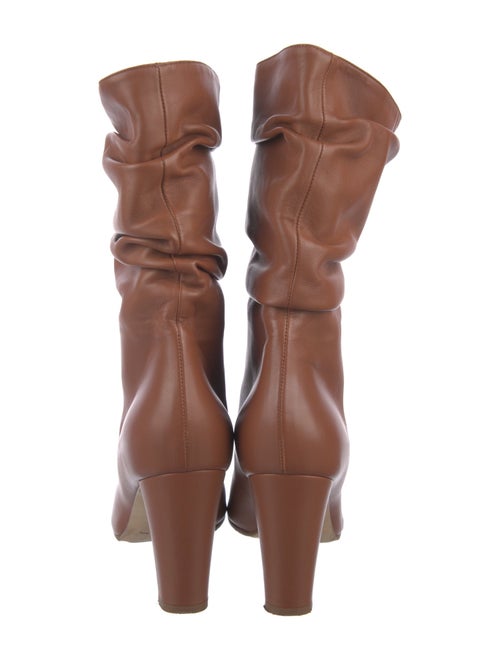 Manolo Blahnik Leather Slouch Boots