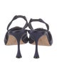 Manolo Blahnik Satin Patterned Slingback Pumps