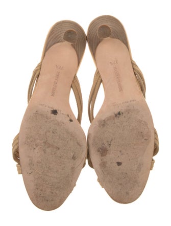 Manolo Blahnik Leather Slides