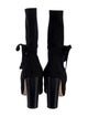 Manolo Blahnik Suede Bow Accents Boots