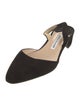 Manolo Blahnik Suede Slingback Flats
