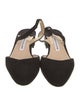 Manolo Blahnik Suede Slingback Flats