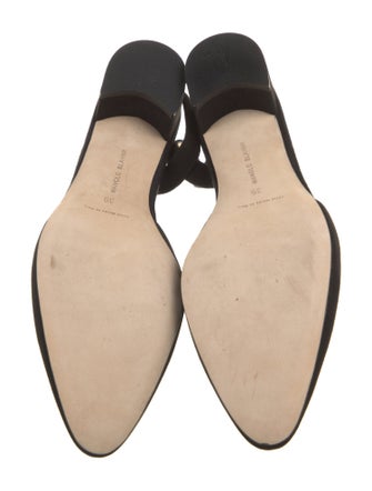 Manolo Blahnik Suede Slingback Flats