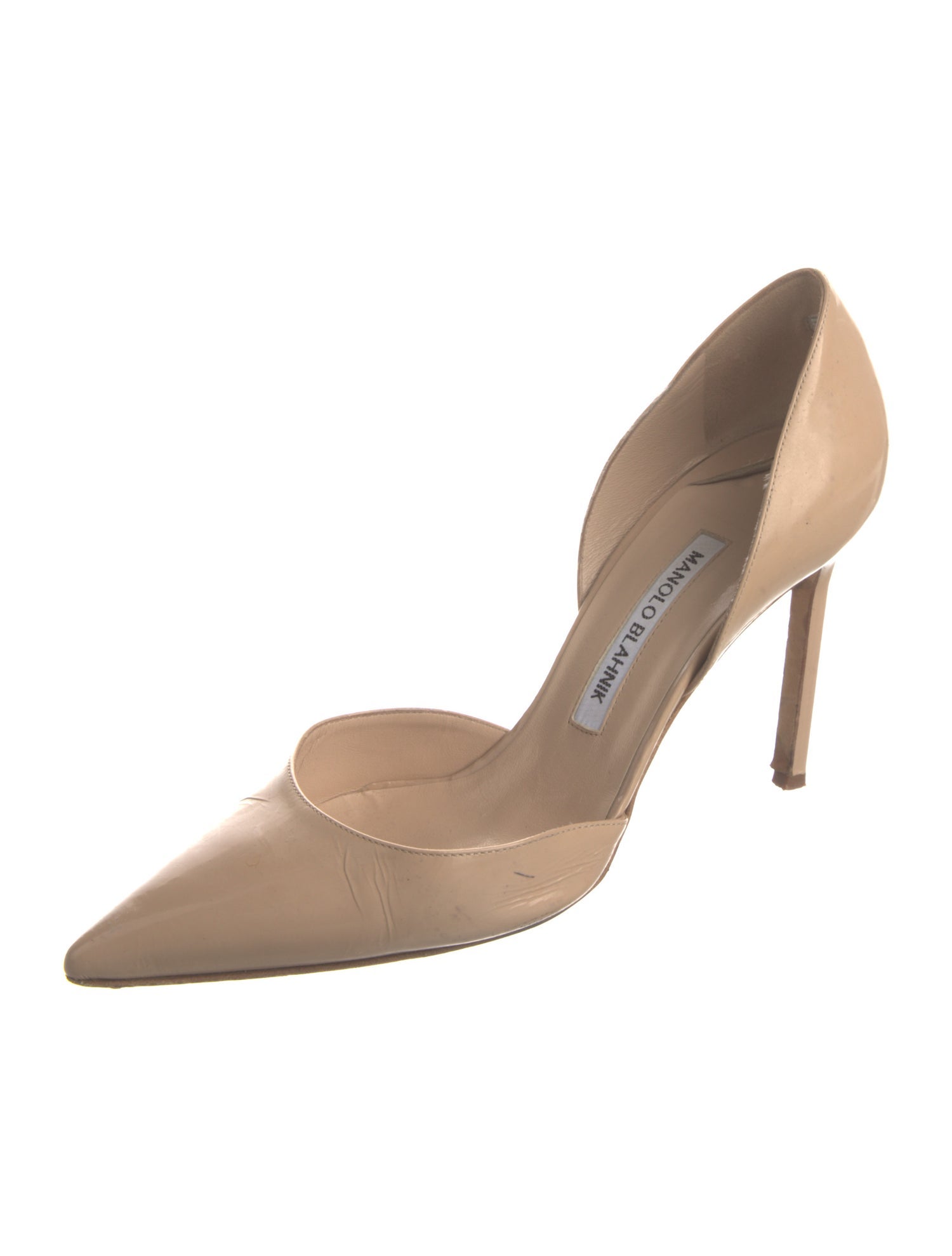 Manolo Blahnik Patent Leather D'Orsay Pumps