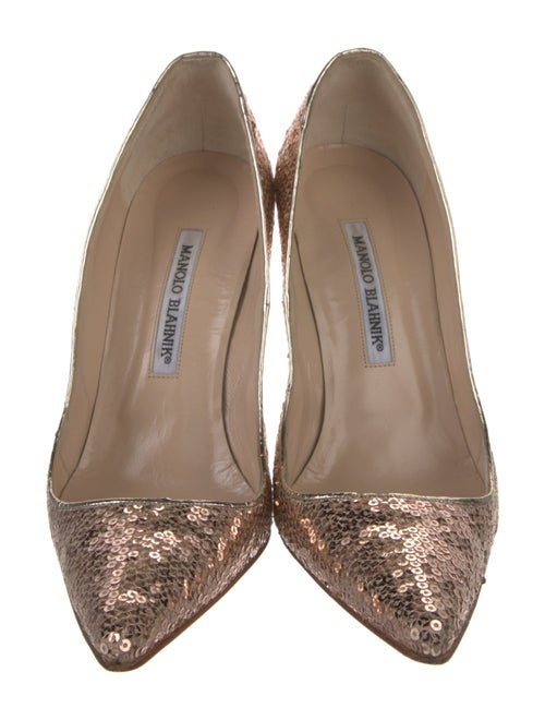 Manolo Blahnik Sequins Sequin Embellishments Pumps