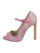 Manolo Blahnik Canvas Striped Pumps