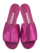 Manolo Blahnik Satin Slides