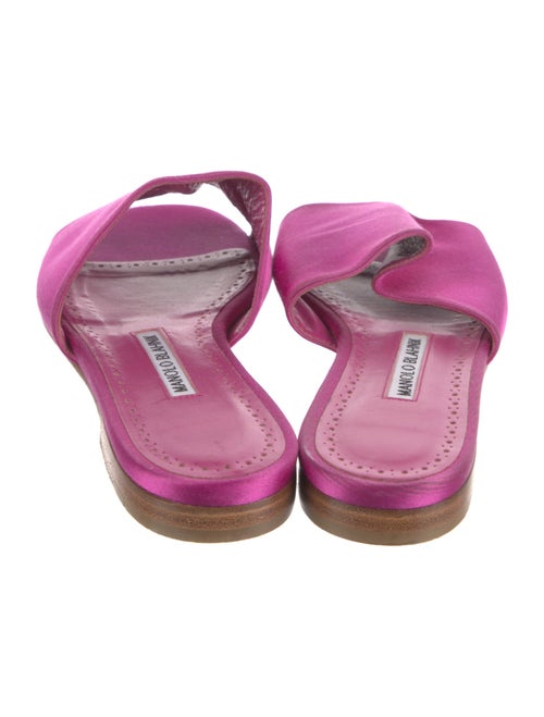 Manolo Blahnik Satin Slides