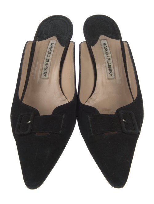 Manolo Blahnik Suede Mules