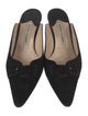 Manolo Blahnik Suede Mules