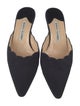 Manolo Blahnik Scalloped Accent Mules