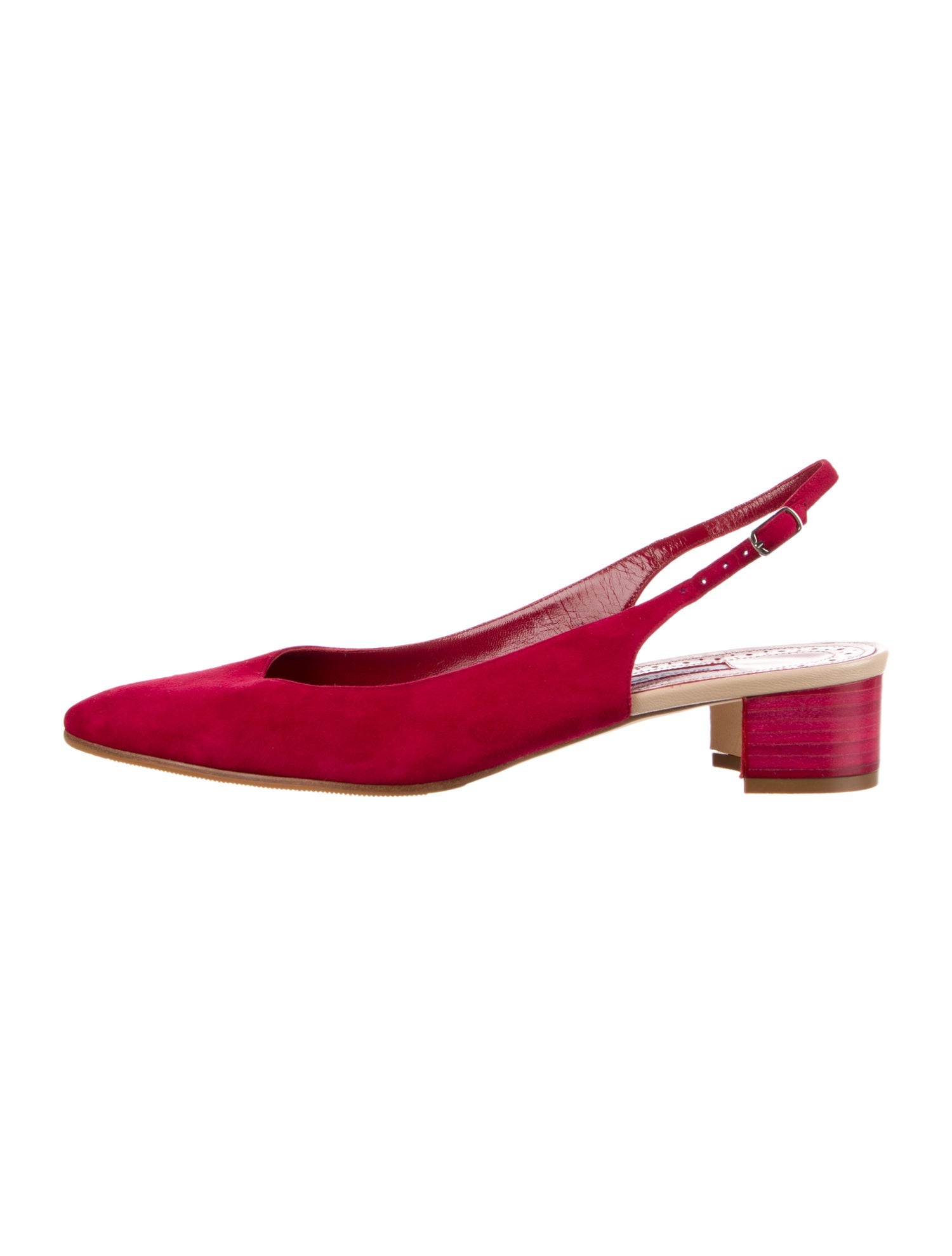 Manolo Blahnik Suede Slingback Pumps