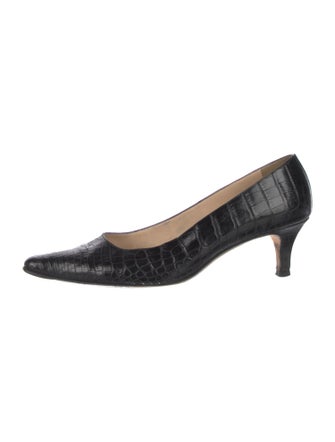 Manolo Blahnik Crocodile Pumps
