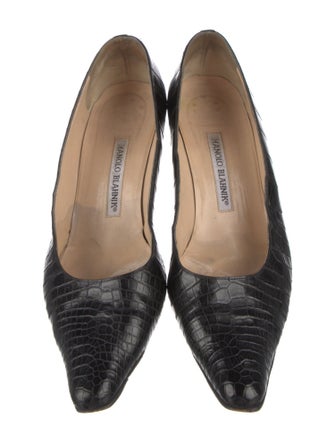 Manolo Blahnik Crocodile Pumps