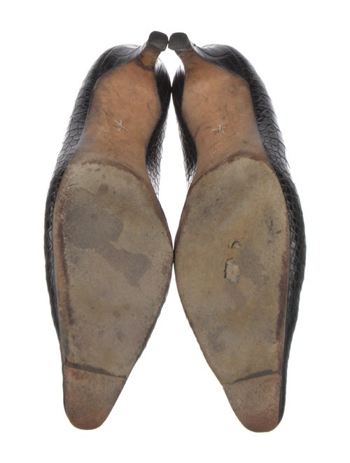 Manolo Blahnik Crocodile Pumps