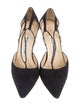 Manolo Blahnik Canvas T-Strap Pumps