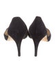 Manolo Blahnik Canvas T-Strap Pumps