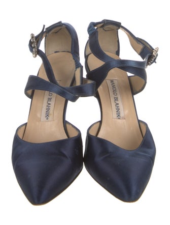 Manolo Blahnik Satin Pumps