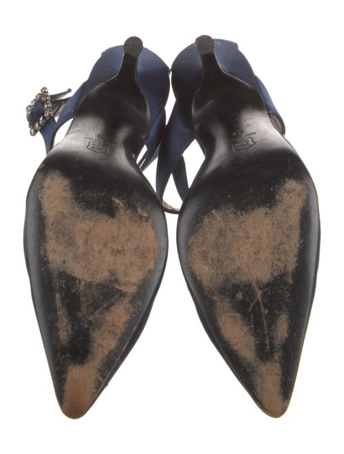 Manolo Blahnik Satin Pumps