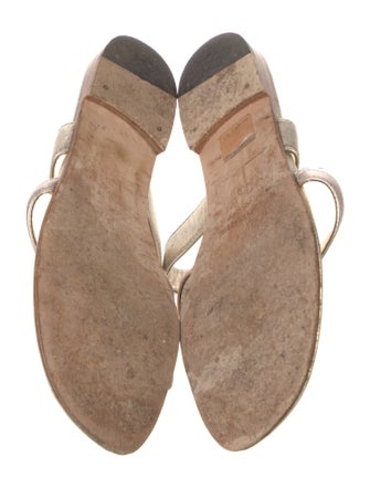 Manolo Blahnik Leather Slides