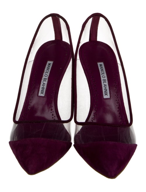 Manolo Blahnik PVC Slingback Pumps
