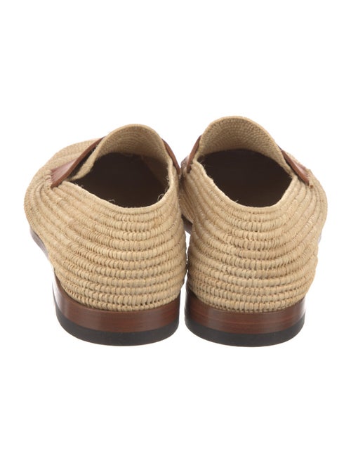 Manolo Blahnik Raffia Loafers