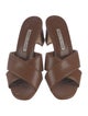 Manolo Blahnik Leather Slides