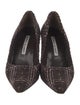 Manolo Blahnik Tweed Pattern Pumps