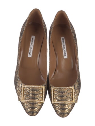 Manolo Blahnik Animal Print Pumps