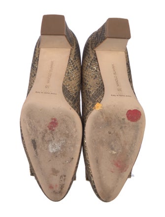 Manolo Blahnik Animal Print Pumps