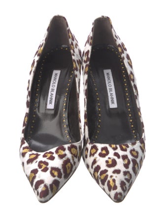 Manolo Blahnik Animal Print Pumps