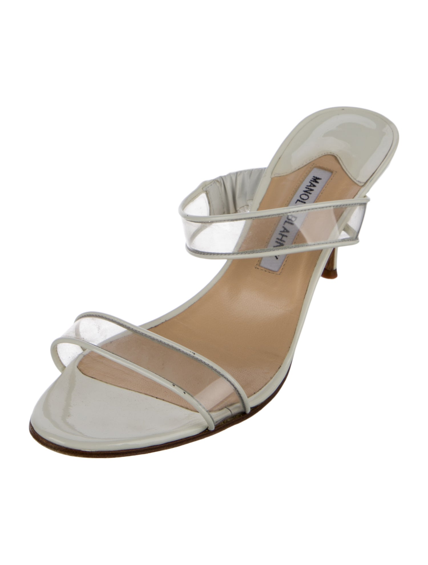 Manolo Blahnik Patent Leather Slides