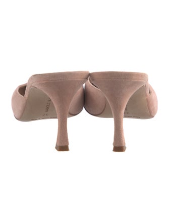 Manolo Blahnik Suede Mules
