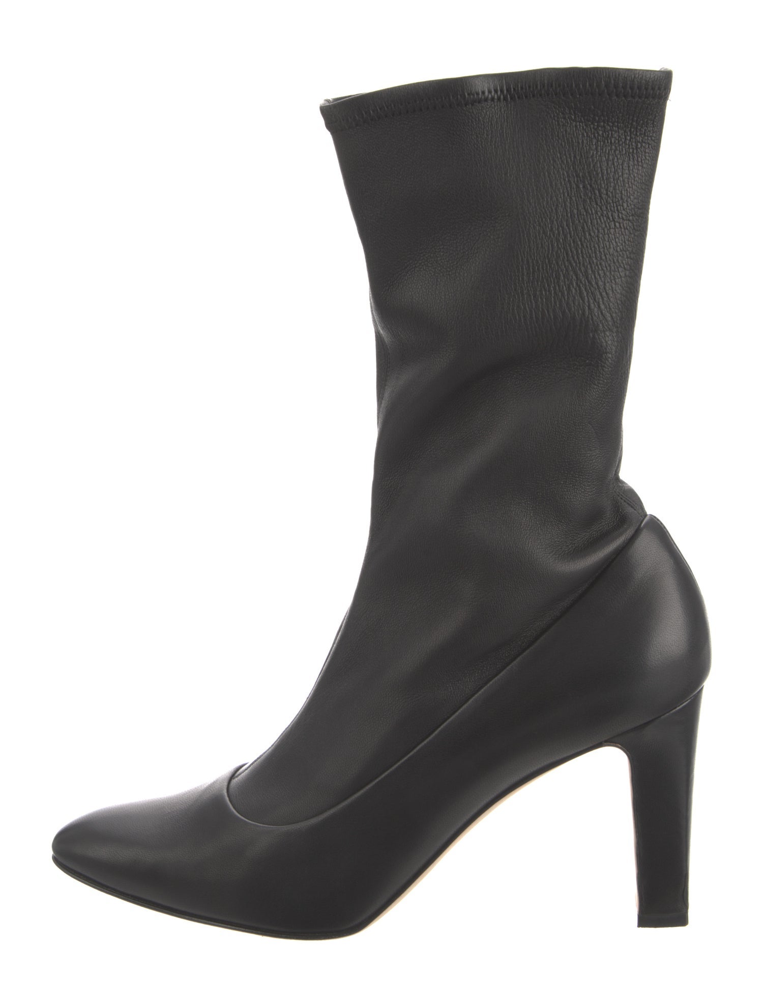 Manolo Blahnik Leather Sock Boots