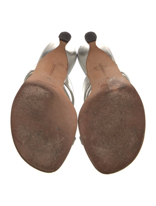 Manolo Blahnik Leather Slides