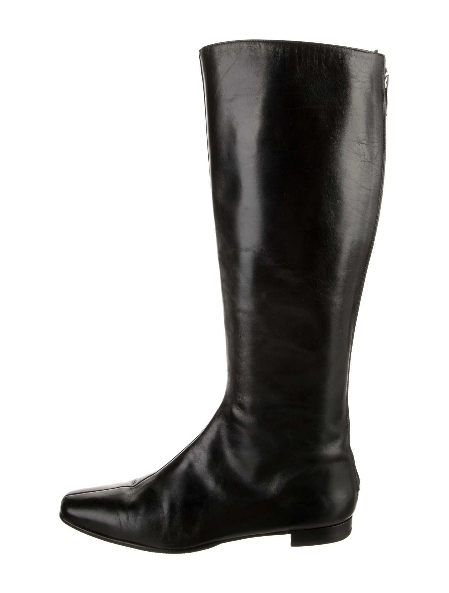 Manolo Blahnik Leather Riding Boots