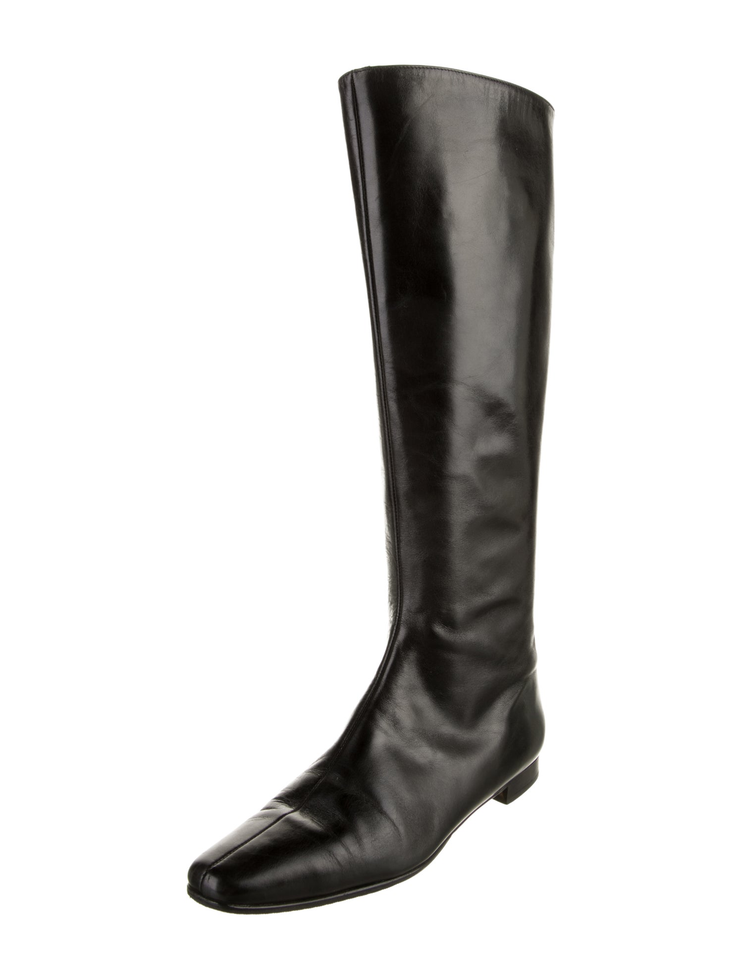 Manolo Blahnik Leather Riding Boots