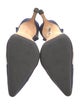 Manolo Blahnik Denim Patterned Slingback Pumps