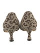 Manolo Blahnik Animal Print Bow Accents Pumps