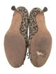 Manolo Blahnik Animal Print Bow Accents Pumps