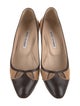 Manolo Blahnik Leather Colorblock Pattern Pumps