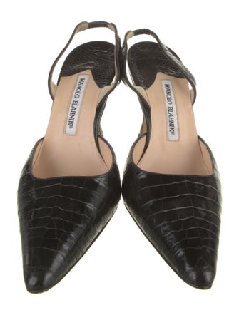 Manolo Blahnik Crocodile Pumps
