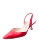 Manolo Blahnik Suede Slingback Pumps